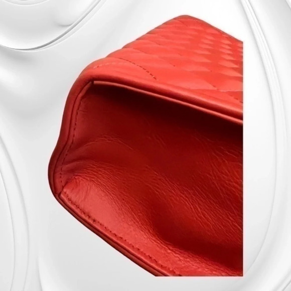 Rebecca MINKOFF coral studded quilted cross body purse EXCELLENT condition - Picture 9 of 16